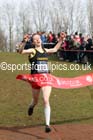 Harriet Knowles-Jones (Cheshire) wins the under-17 womens Inter Counties Cross Country, Cofton Park, Birmingham. Photo: David T. Hewitson/Sports for All Pics